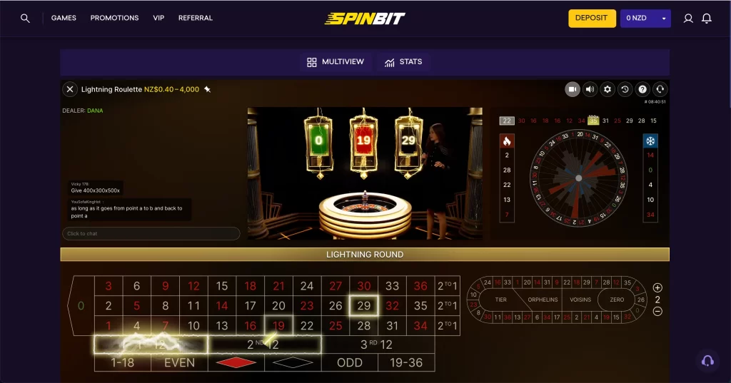 Spinbit casino live roulette