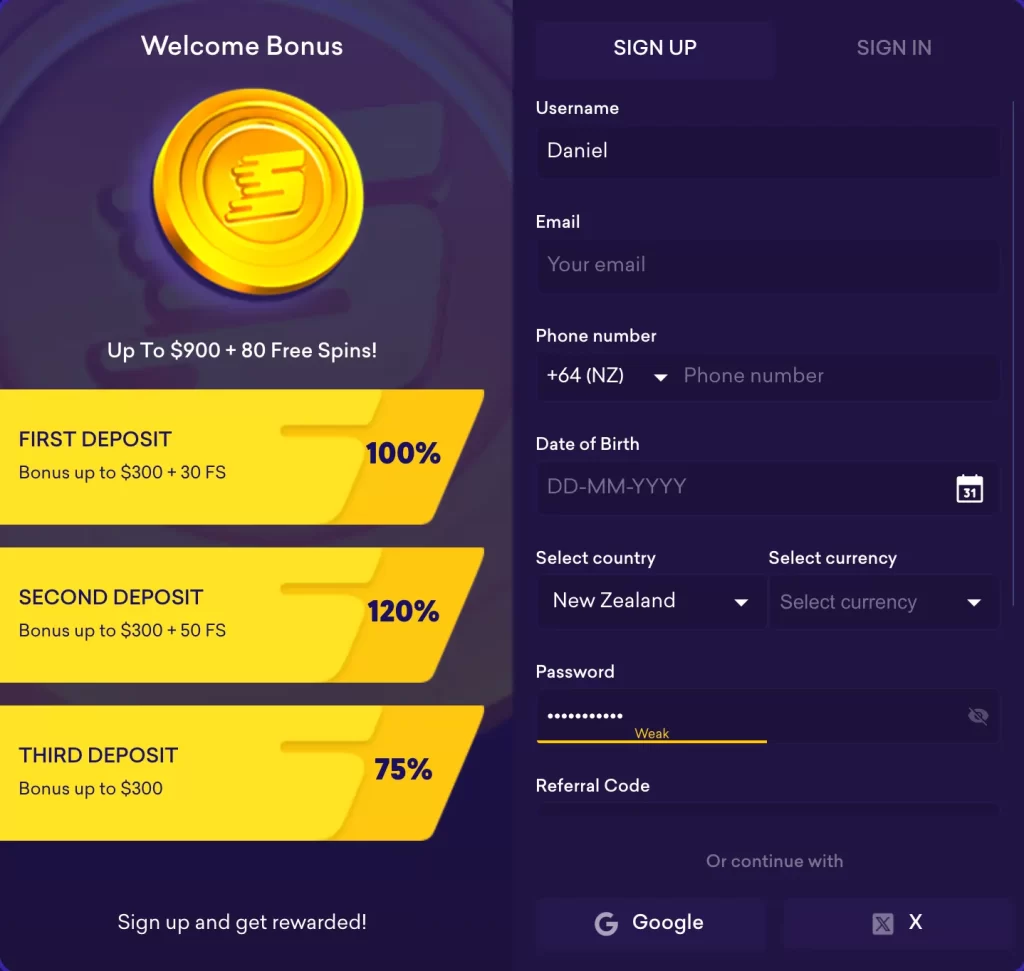 Spin bit casino nz registration